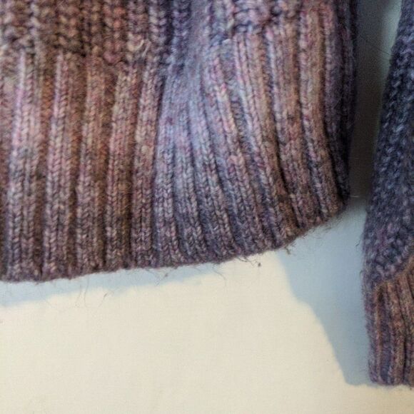 GAP Purple Cardigan Sweater Button Up Large Prep Grunge Vintage Classic - Picture 3 of 12